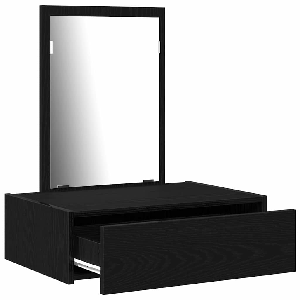Tavolo da Trucco Nero 60 x 40 x 70 cm Legno multistrato