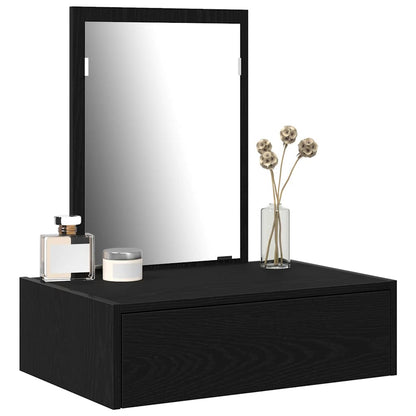 Tavolo da Trucco Nero 60 x 40 x 70 cm Legno multistrato