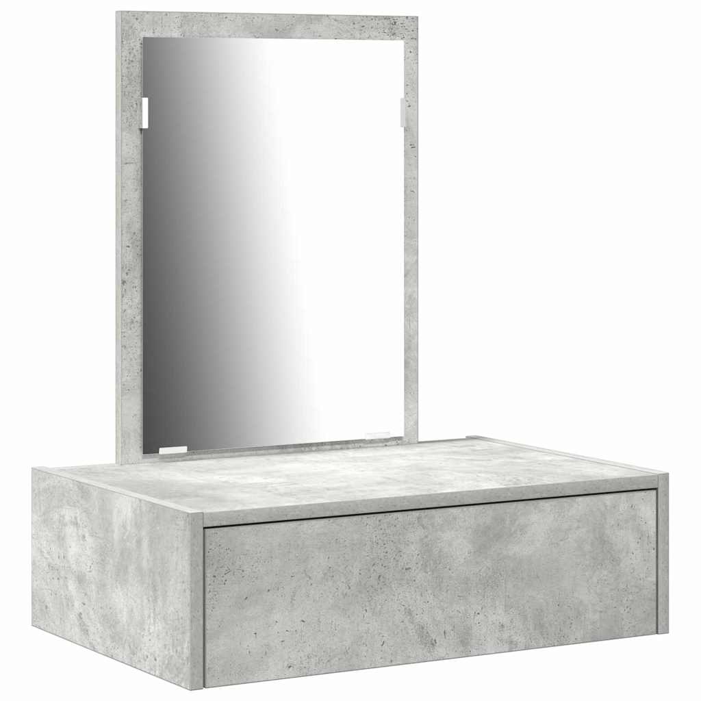 Tavolo da Trucco Grigio 60 x 40 x 70 cm Legno multistrato