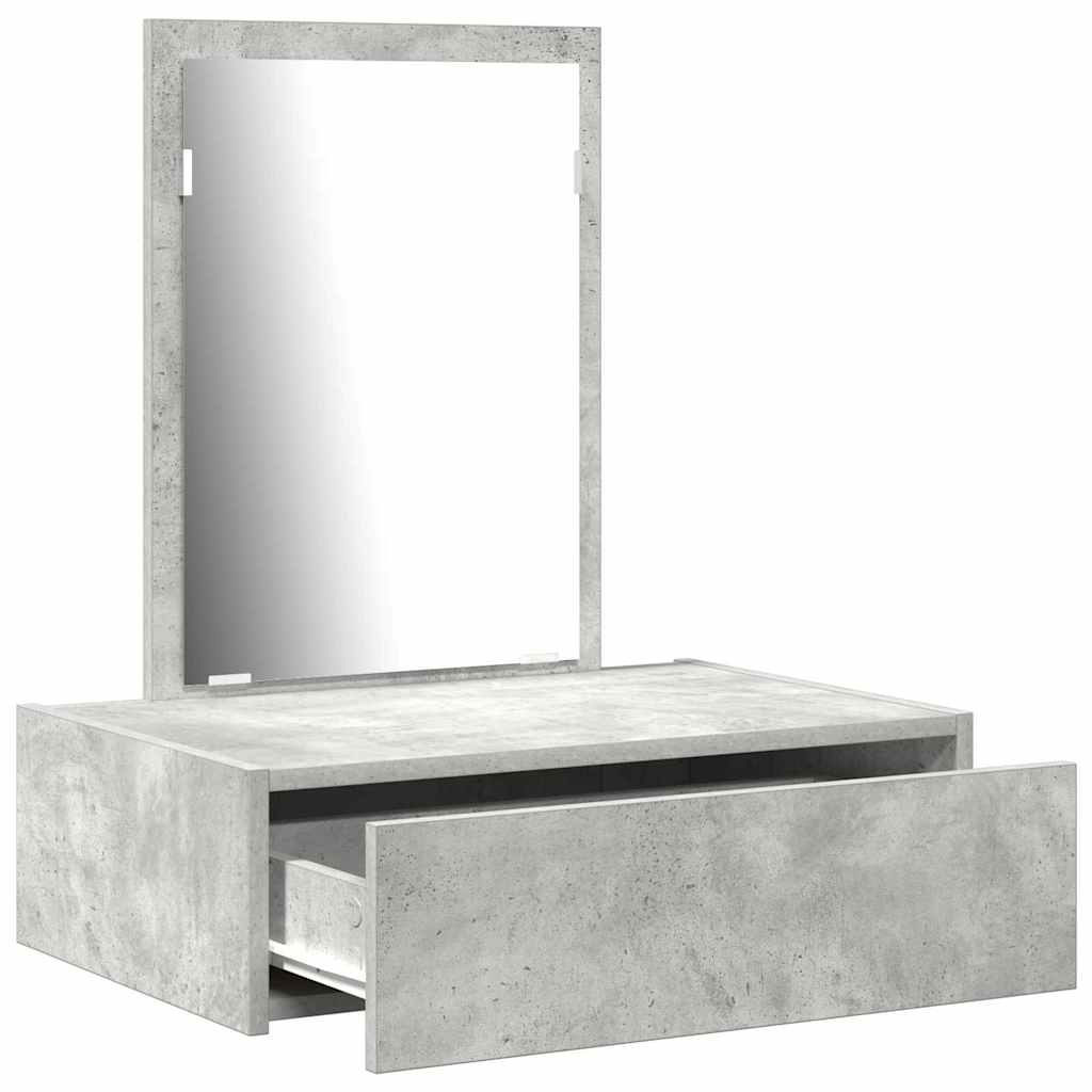 Tavolo da Trucco Grigio 60 x 40 x 70 cm Legno multistrato