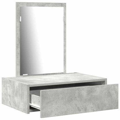 Tavolo da Trucco Grigio 60 x 40 x 70 cm Legno multistrato