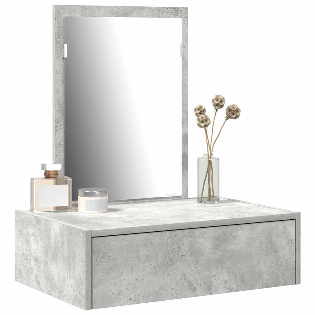 Tavolo da Trucco Grigio 60 x 40 x 70 cm Legno multistrato
