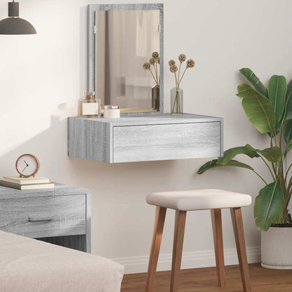 Tavolo da Trucco Grigio 60 x 40 x 70 cm Legno multistrato