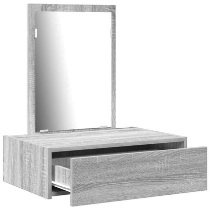Tavolo da Trucco Grigio 60 x 40 x 70 cm Legno multistrato