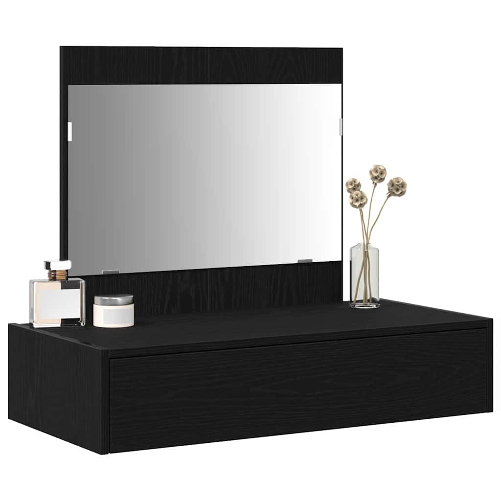 Tavolo da Trucco Nero 83 x 40 x 70 cm Legno multistrato