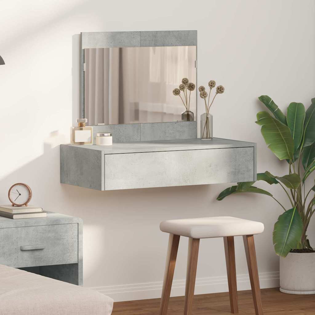 Tavolo da Trucco Grigio 83 x 40 x 70 cm Legno multistrato