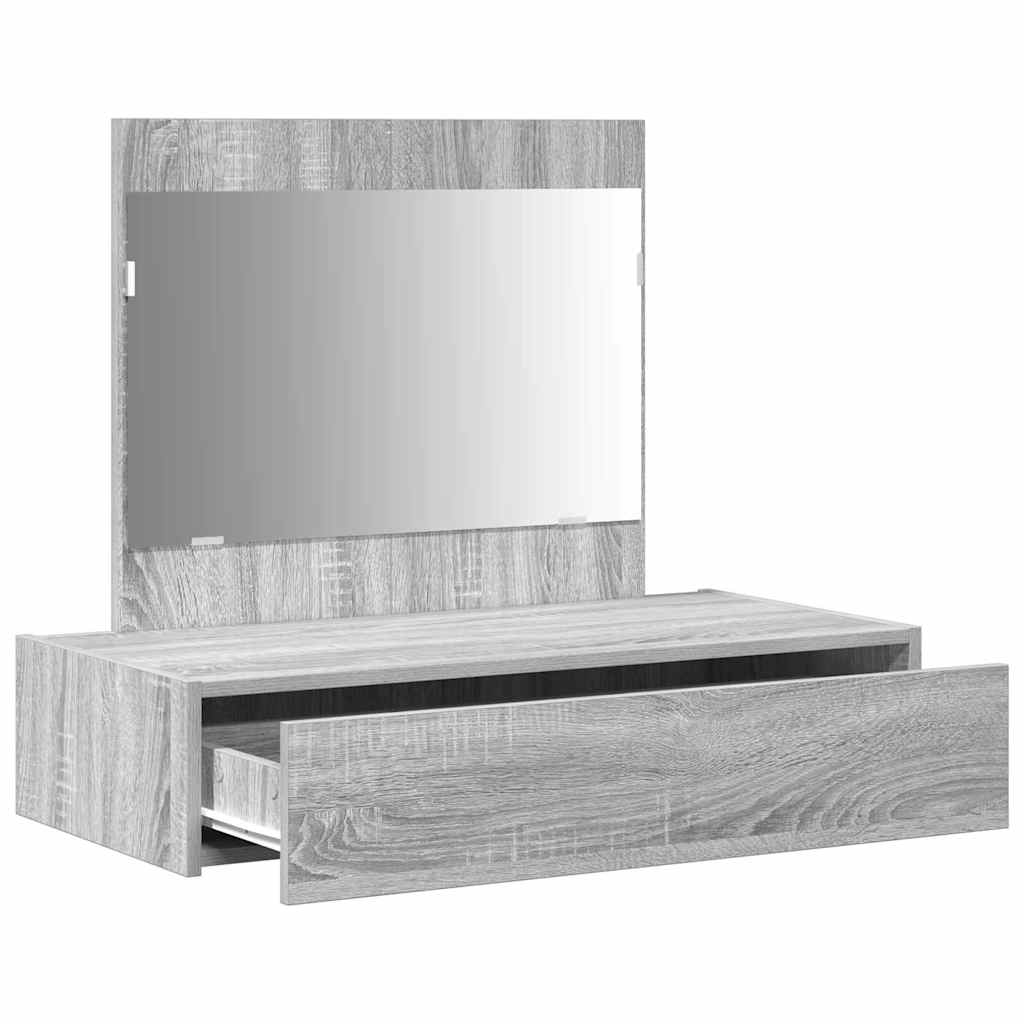 Tavolo da Trucco Grigio 83 x 40 x 70 cm Legno multistrato