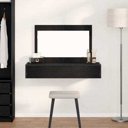 Tavolo da Trucco Nero 100 x 40 x 70 cm Legno multistrato