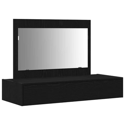 Tavolo da Trucco Nero 100 x 40 x 70 cm Legno multistrato