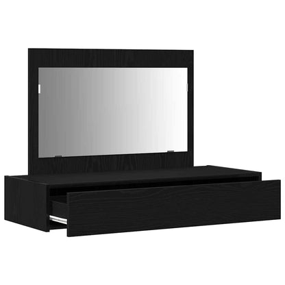 Tavolo da Trucco Nero 100 x 40 x 70 cm Legno multistrato
