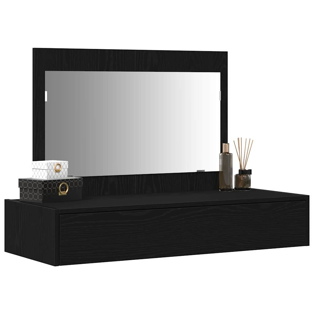 Tavolo da Trucco Nero 100 x 40 x 70 cm Legno multistrato