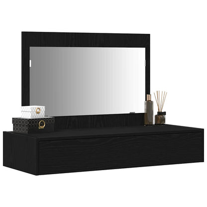 Tavolo da Trucco Nero 100 x 40 x 70 cm Legno multistrato