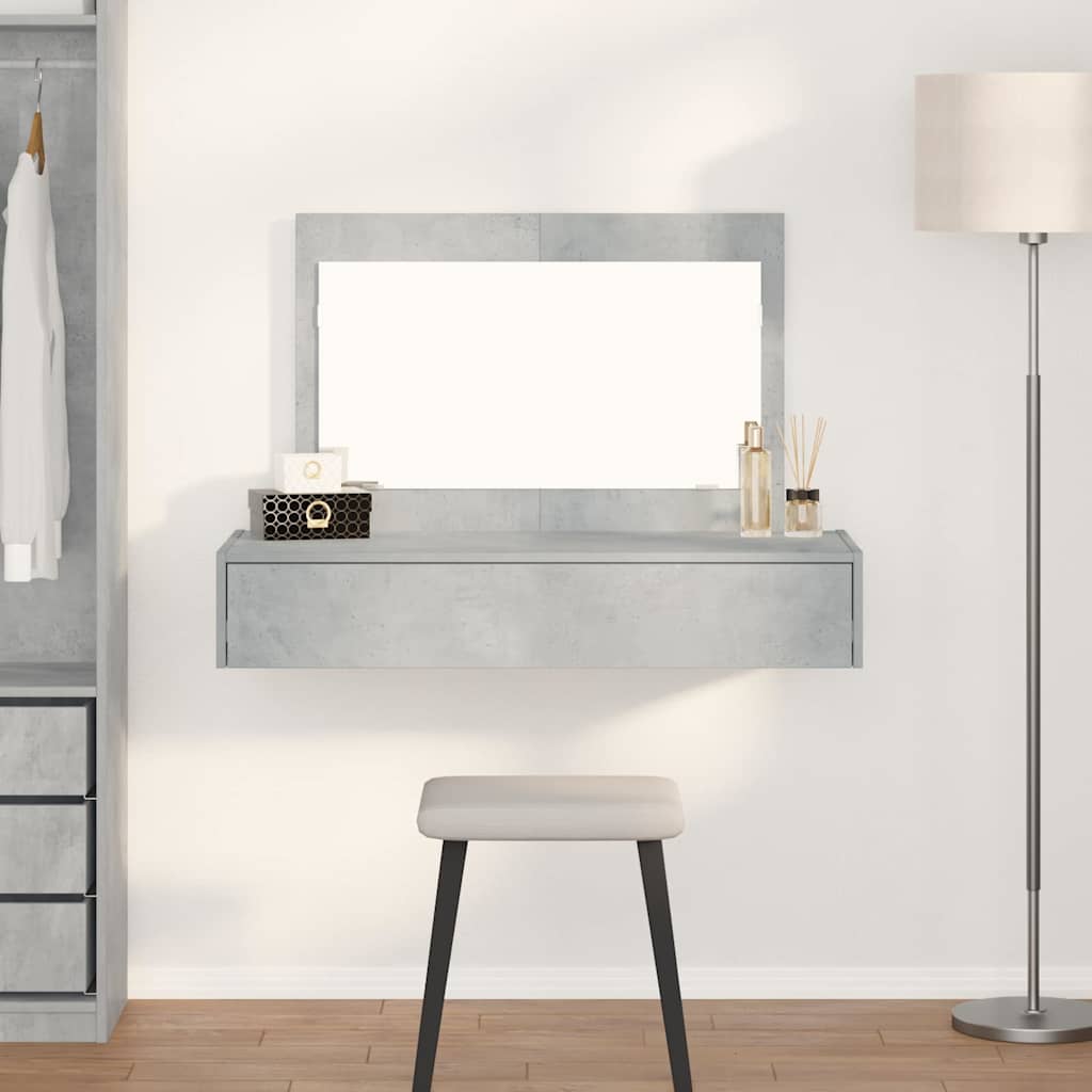 Tavolo da Trucco Grigio 100 x 40 x 70 cm Legno multistrato