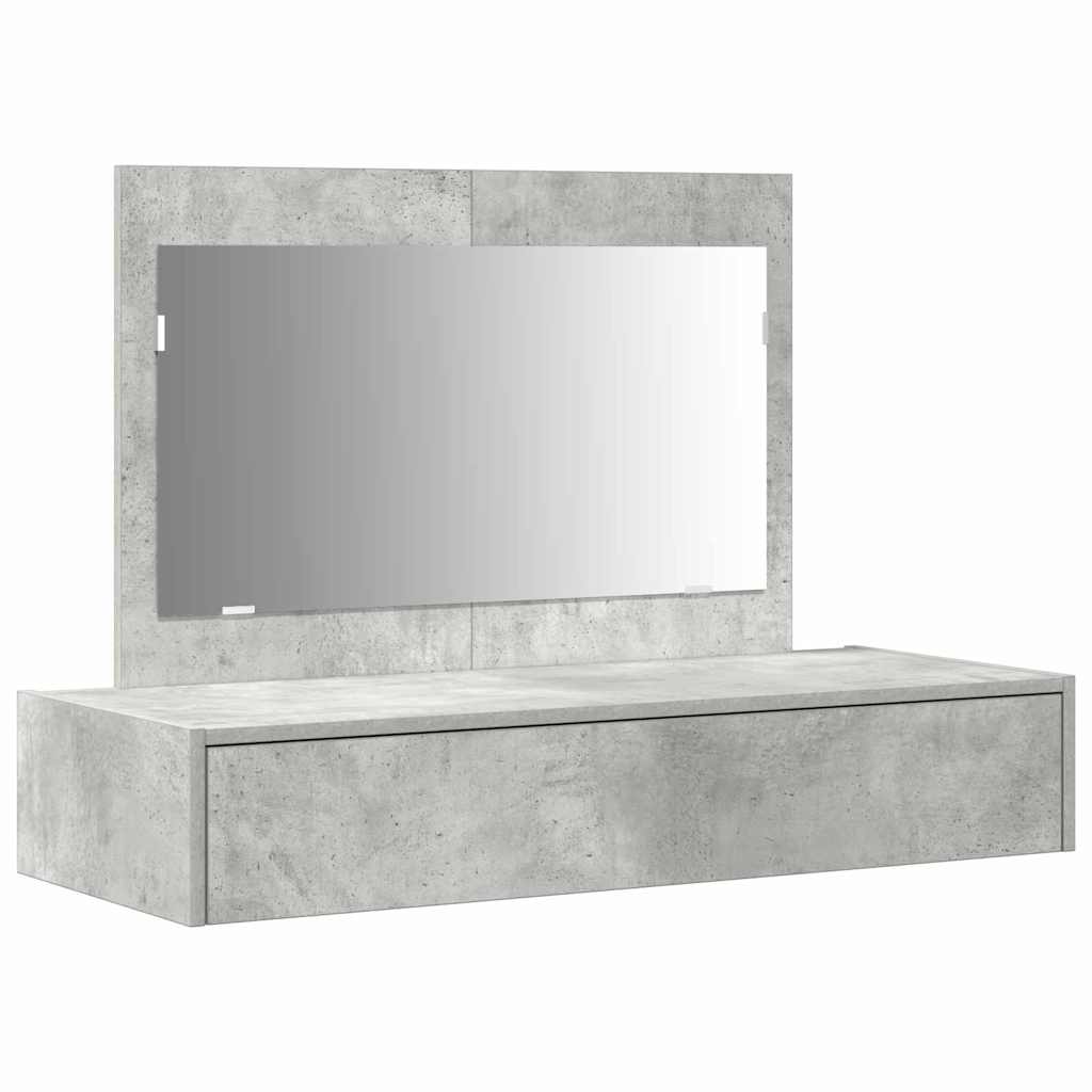 Tavolo da Trucco Grigio 100 x 40 x 70 cm Legno multistrato