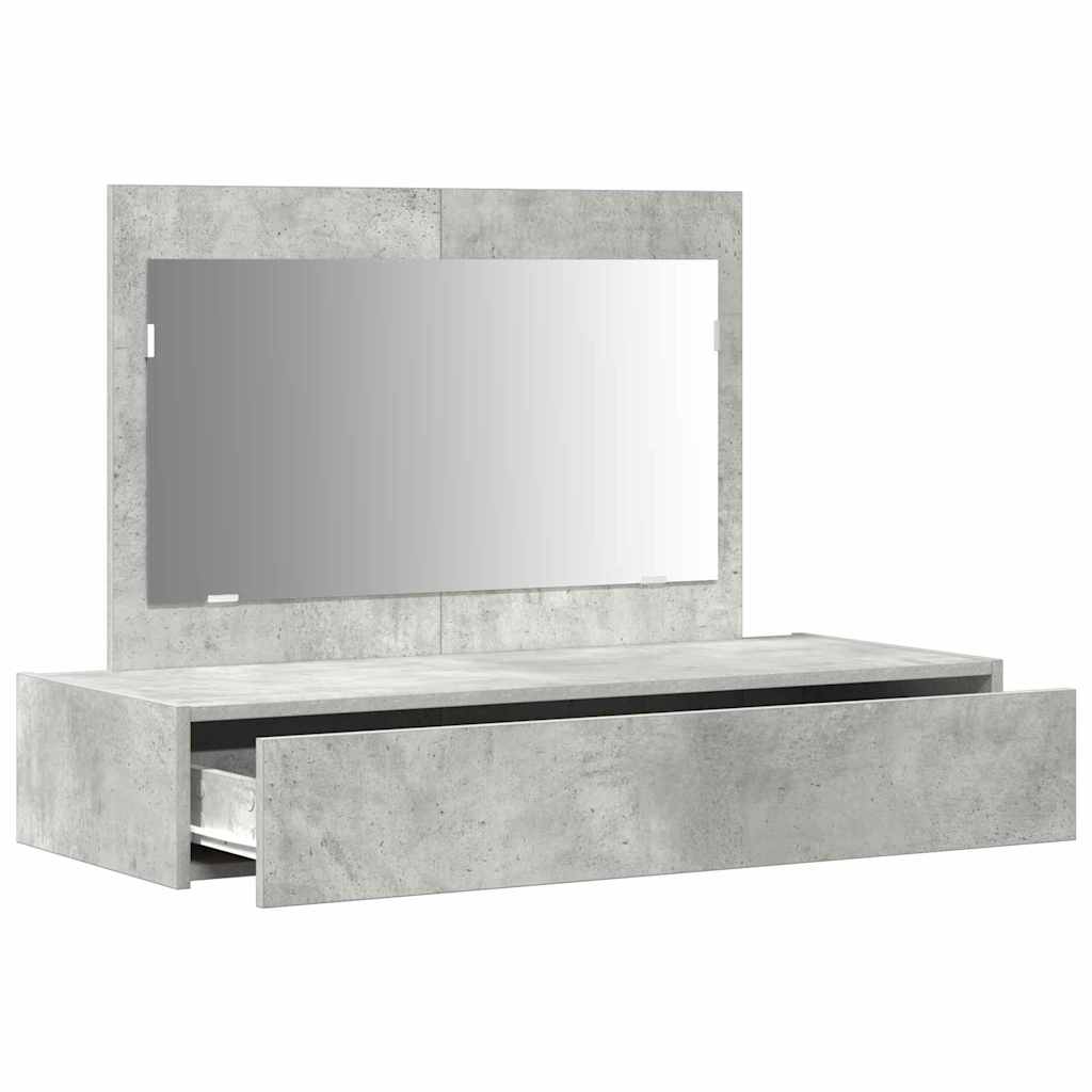 Tavolo da Trucco Grigio 100 x 40 x 70 cm Legno multistrato