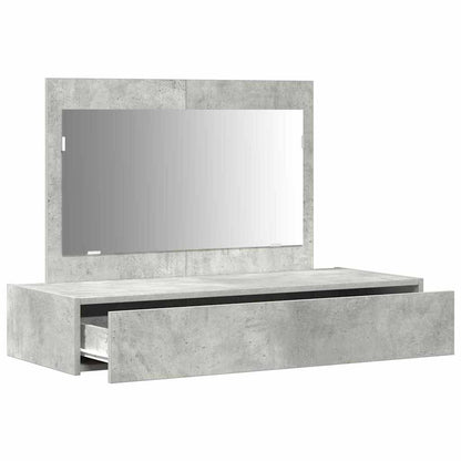 Tavolo da Trucco Grigio 100 x 40 x 70 cm Legno multistrato