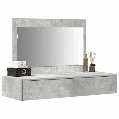 Tavolo da Trucco Grigio 100 x 40 x 70 cm Legno multistrato
