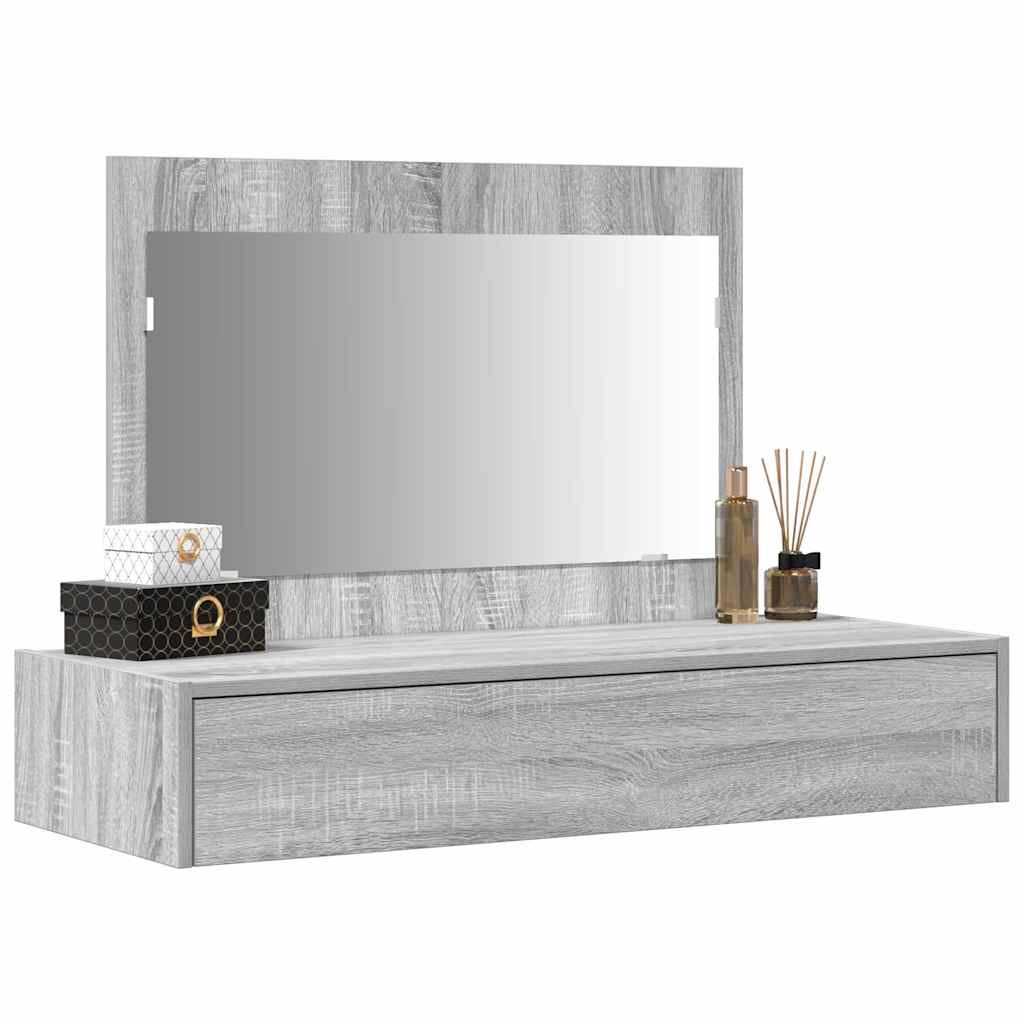 Tavolo da Trucco Grigio 100 x 40 x 70 cm Legno multistrato