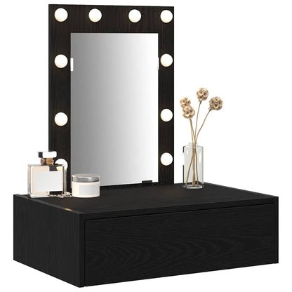 Tavolo da Trucco Nero 60 x 40 x 70 cm Legno multistrato