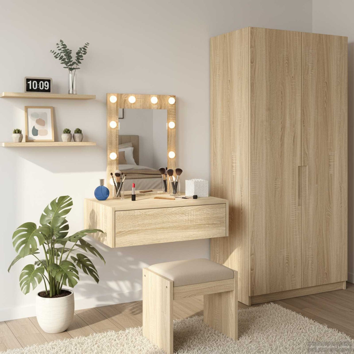 Tavolo da Trucco Marrone 60 x 40 x 70 cm Legno multistrato