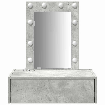 Tavolo da Trucco Grigio 60 x 40 x 70 cm Legno multistrato
