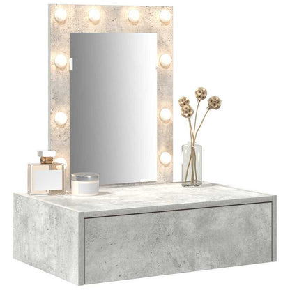 Tavolo da Trucco Grigio 60 x 40 x 70 cm Legno multistrato