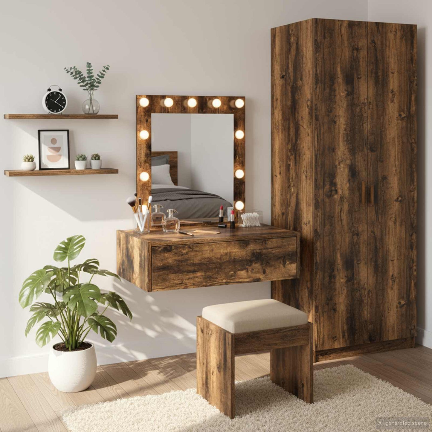 Tavolo da Trucco Marrone 60 x 40 x 70 cm Legno multistrato