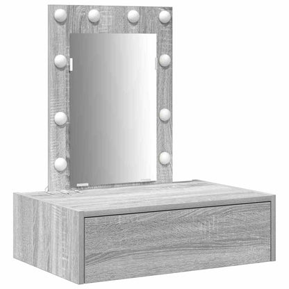 Tavolo da Trucco Grigio 60 x 40 x 70 cm Legno multistrato