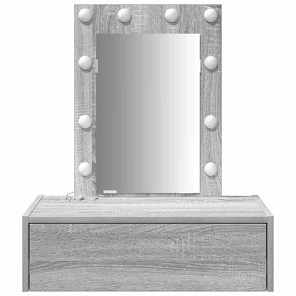 Tavolo da Trucco Grigio 60 x 40 x 70 cm Legno multistrato