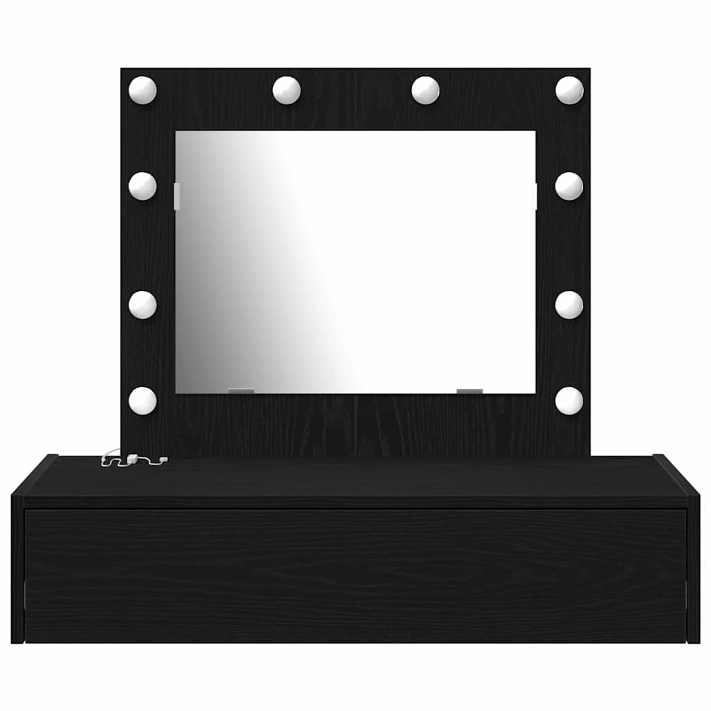 Tavolo da Trucco Nero 83 x 40 x 70 cm Legno multistrato