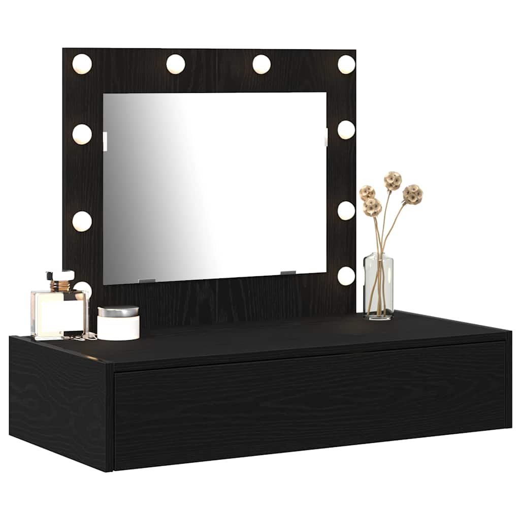 Tavolo da Trucco Nero 83 x 40 x 70 cm Legno multistrato