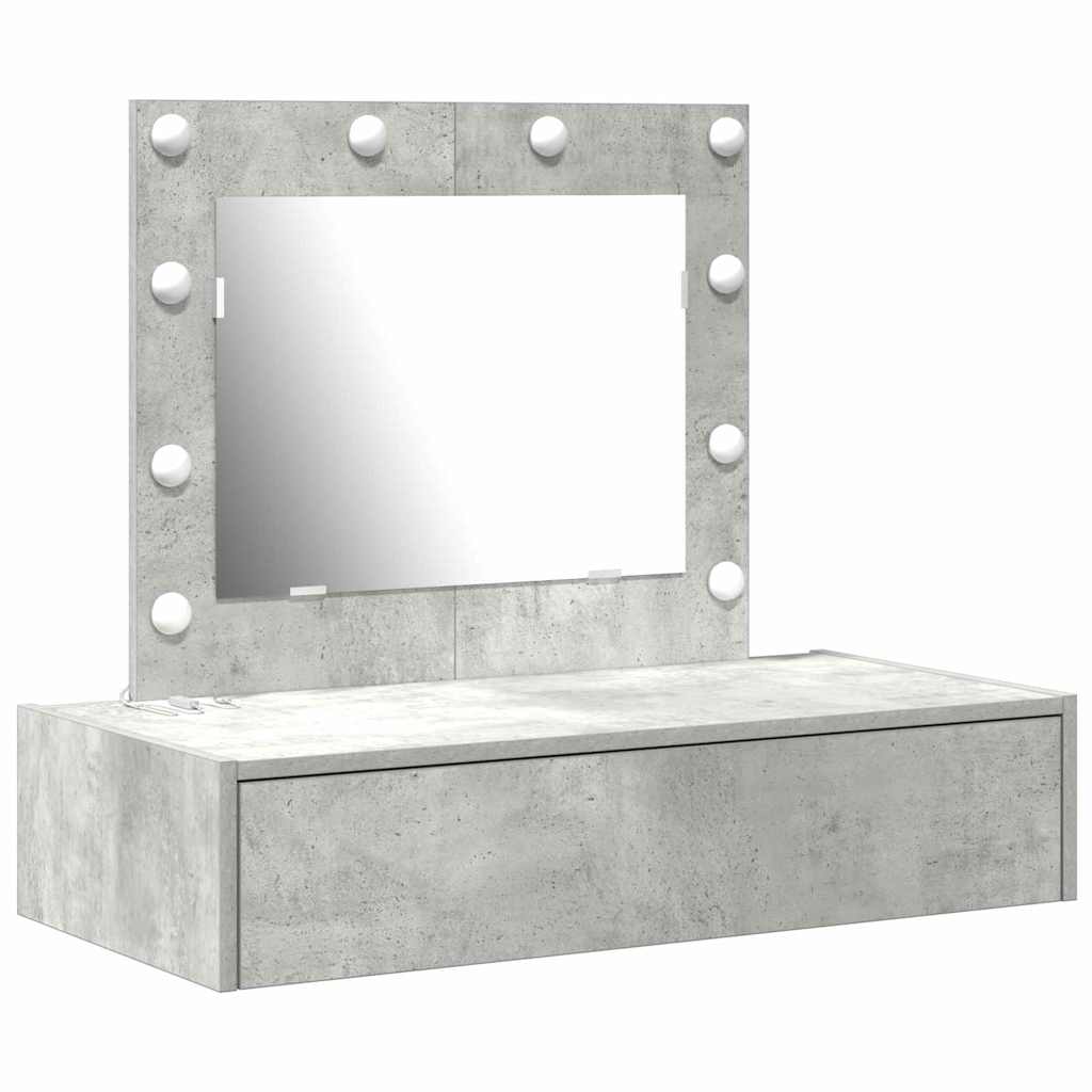 Tavolo da Trucco Grigio 83 x 40 x 70 cm Legno multistrato