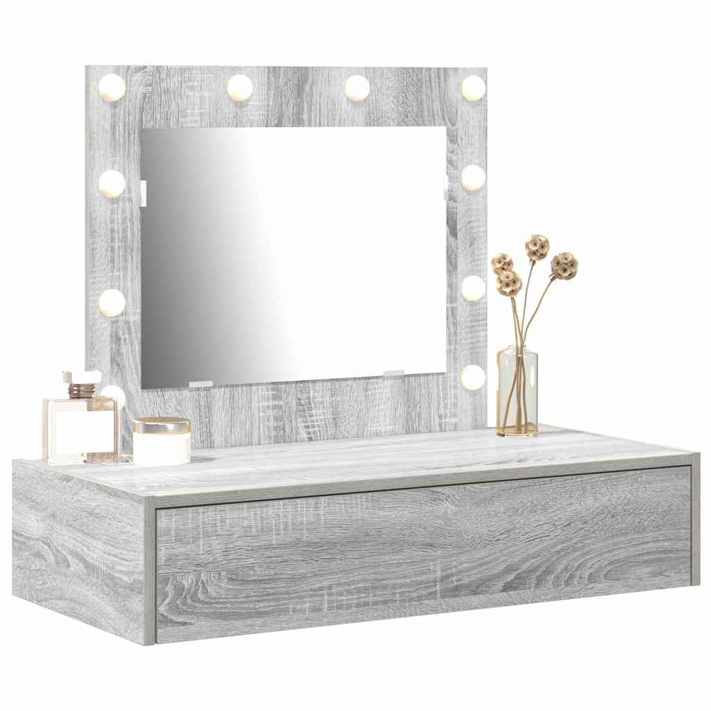Tavolo da Trucco Grigio 83 x 40 x 70 cm Legno multistrato