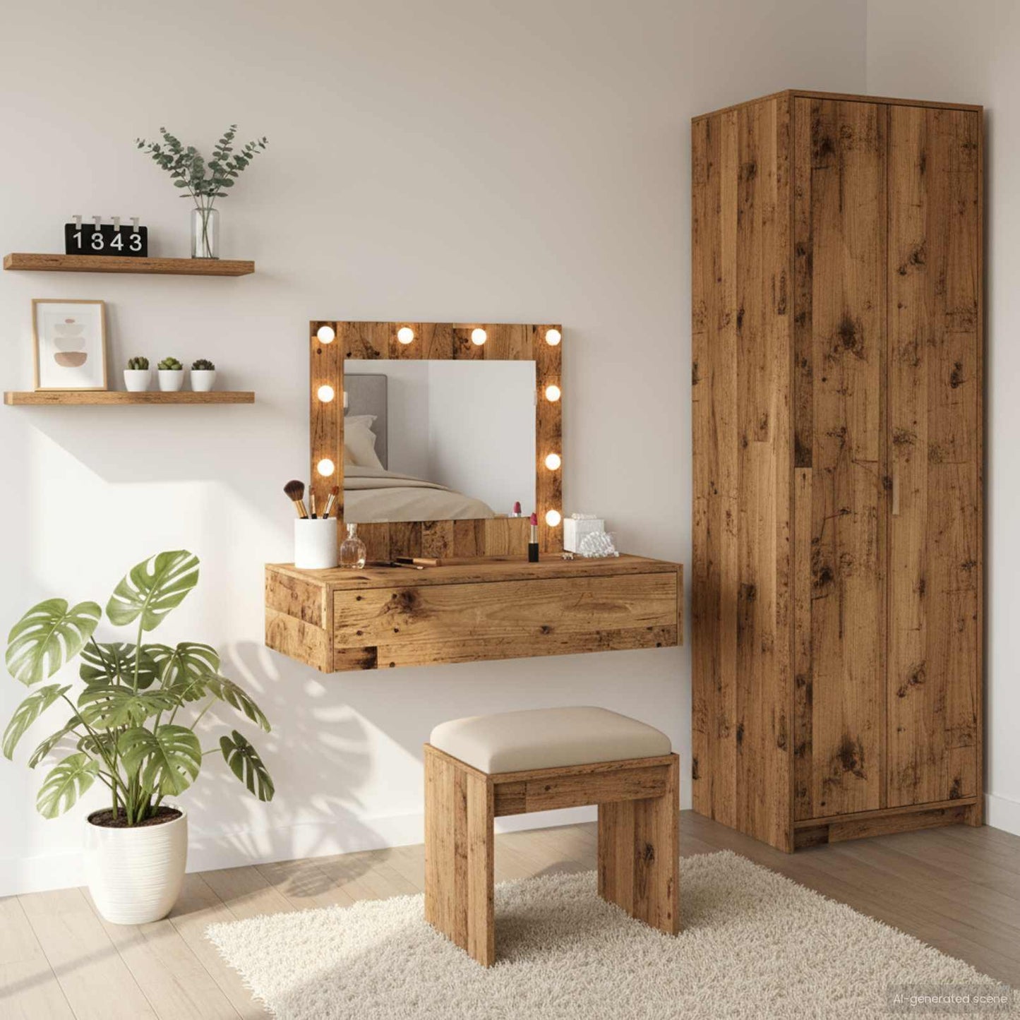 Tavolo da Trucco Marrone 83 x 40 x 70 cm Legno multistrato