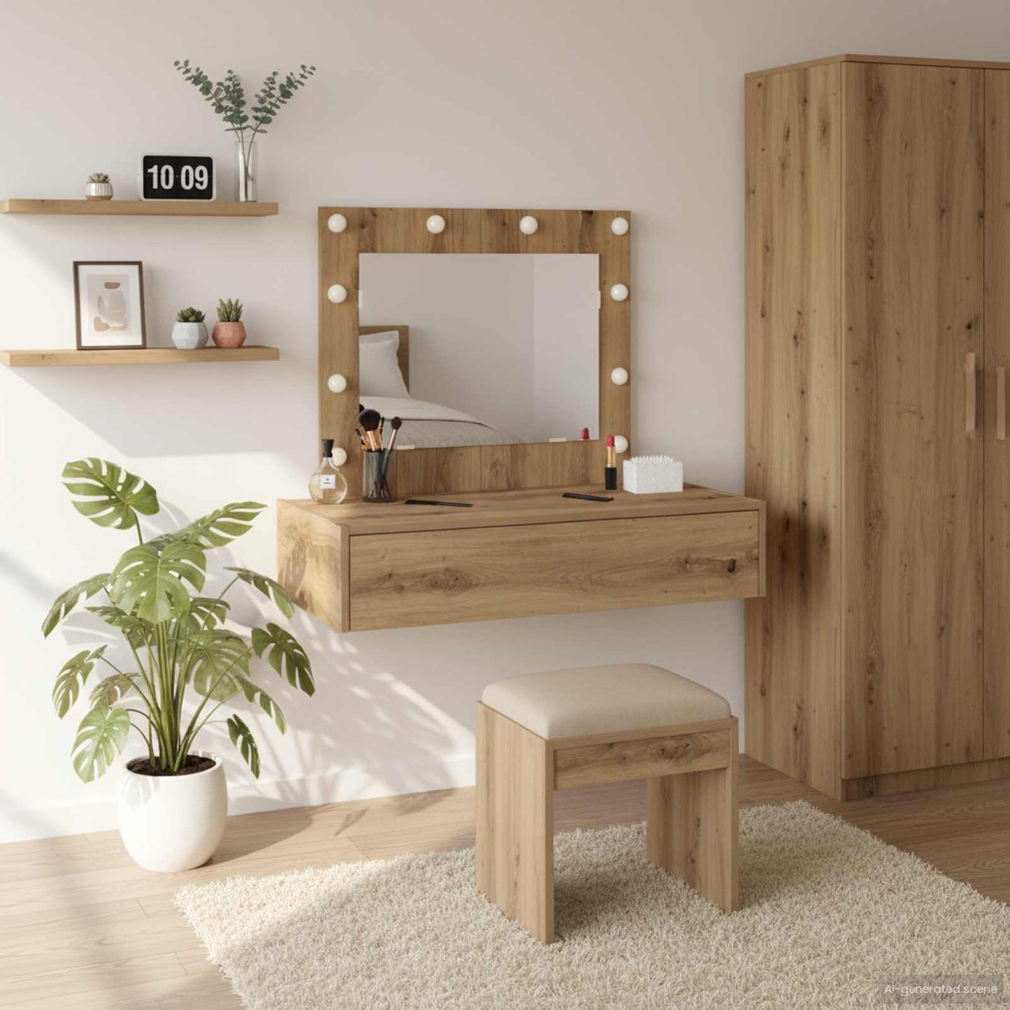 Tavolo da Trucco Marrone 83 x 40 x 70 cm Legno multistrato