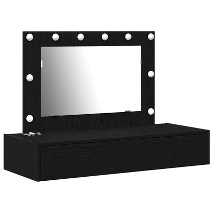 Tavolo da Trucco Nero 100 x 40 x 70 cm Legno multistrato