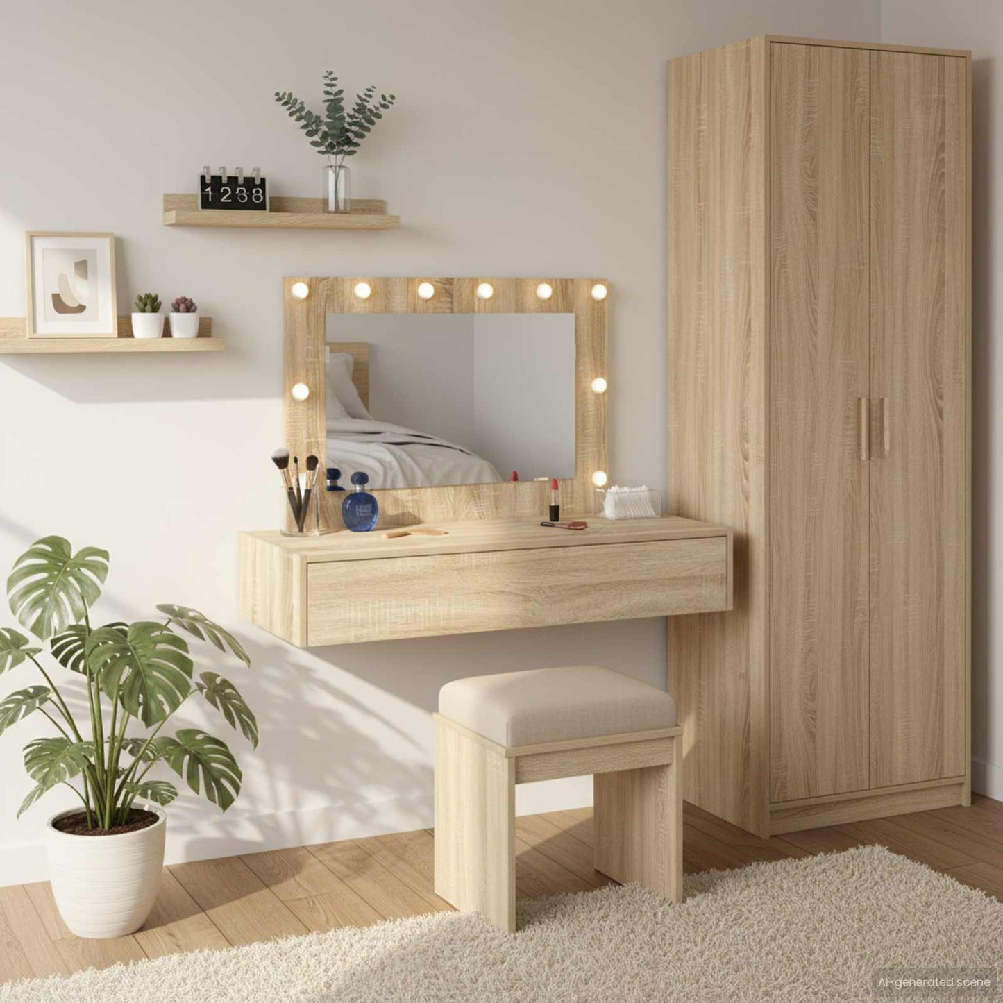 Tavolo da Trucco Marrone 100 x 40 x 70 cm Legno multistrato