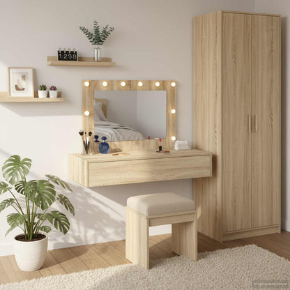 Tavolo da Trucco Marrone 100 x 40 x 70 cm Legno multistrato
