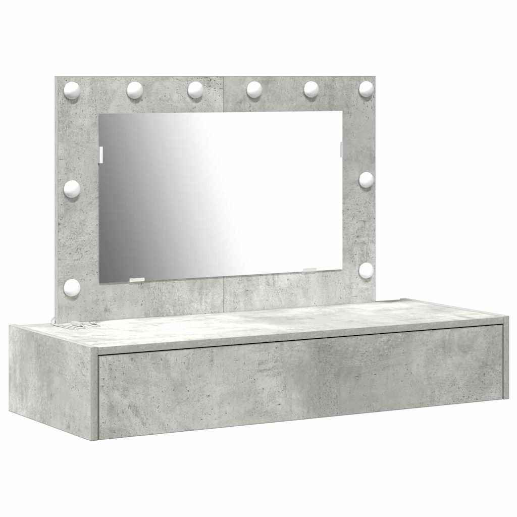 Tavolo da Trucco Grigio 100 x 40 x 70 cm Legno multistrato