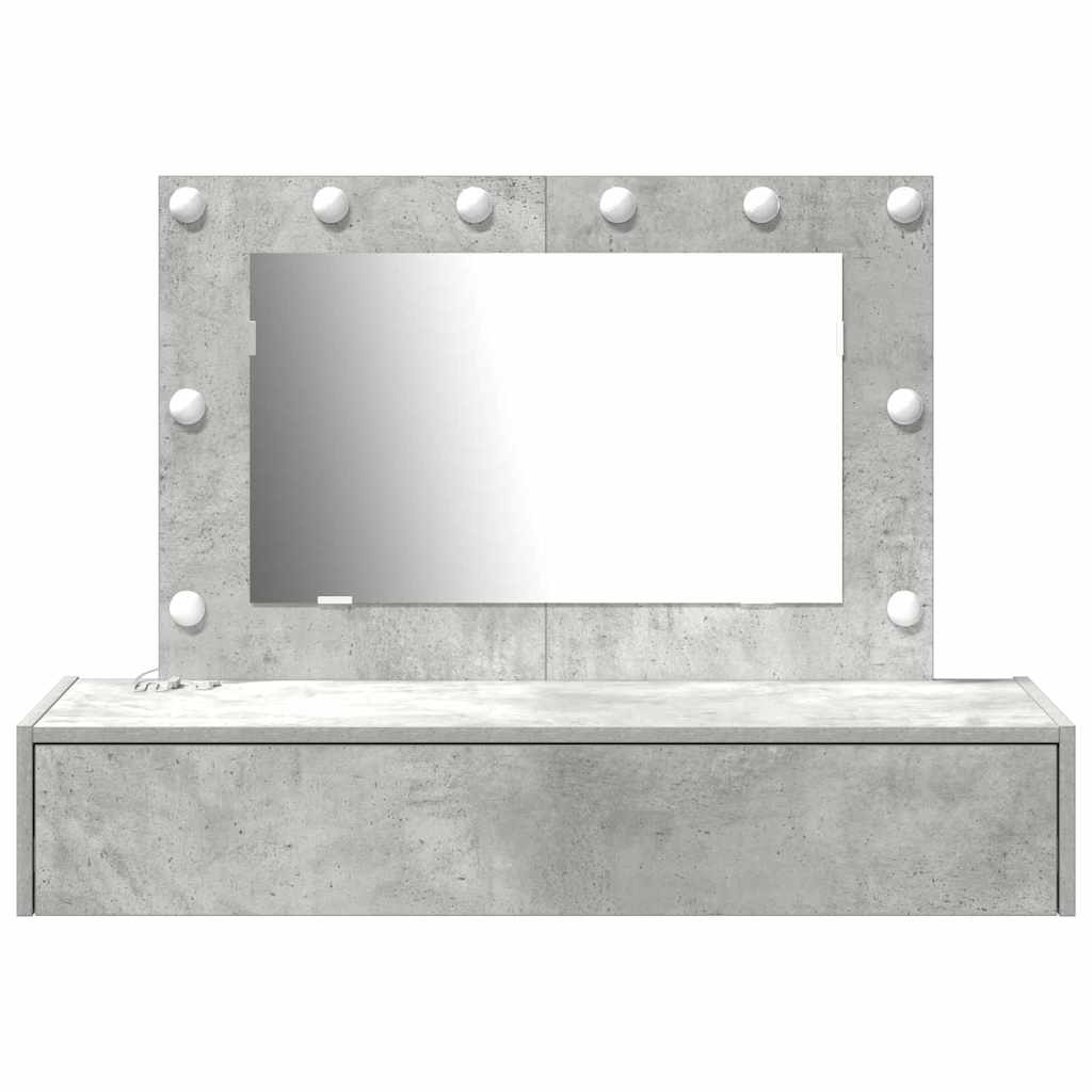 Tavolo da Trucco Grigio 100 x 40 x 70 cm Legno multistrato