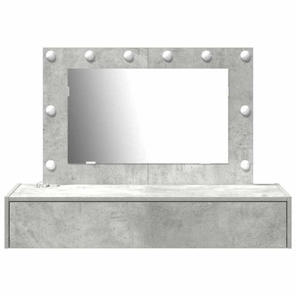 Tavolo da Trucco Grigio 100 x 40 x 70 cm Legno multistrato