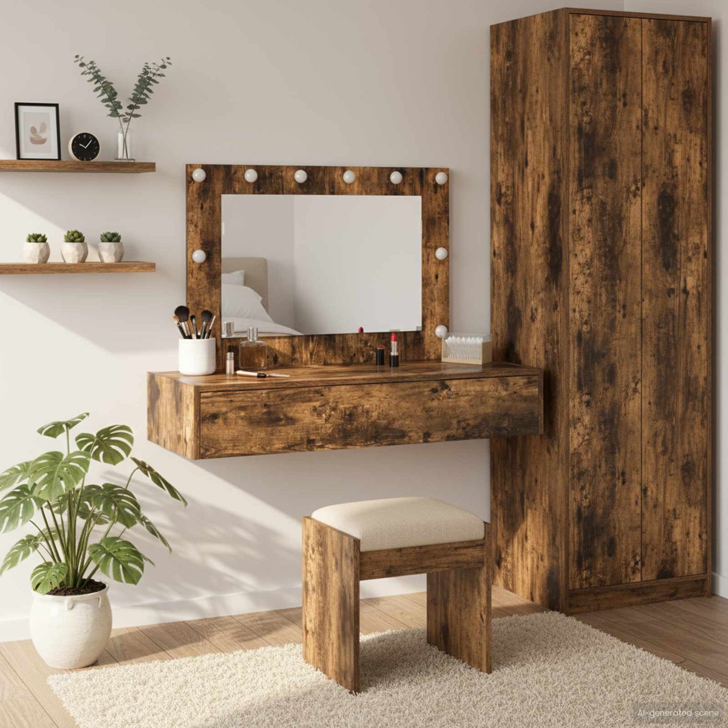 Tavolo da Trucco Marrone 100 x 40 x 70 cm Legno multistrato