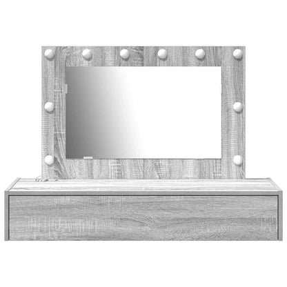Tavolo da Trucco Grigio 100 x 40 x 70 cm Legno multistrato