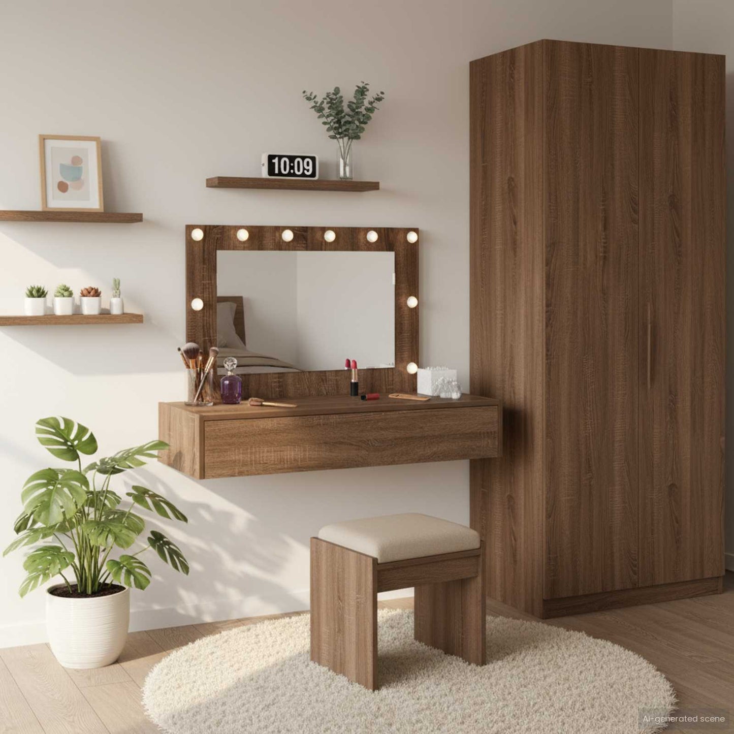 Tavolo da Trucco Marrone 100 x 40 x 70 cm Legno multistrato