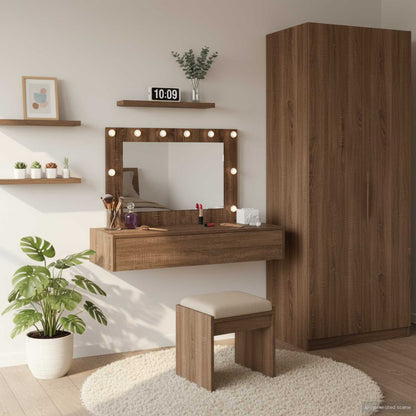 Tavolo da Trucco Marrone 100 x 40 x 70 cm Legno multistrato