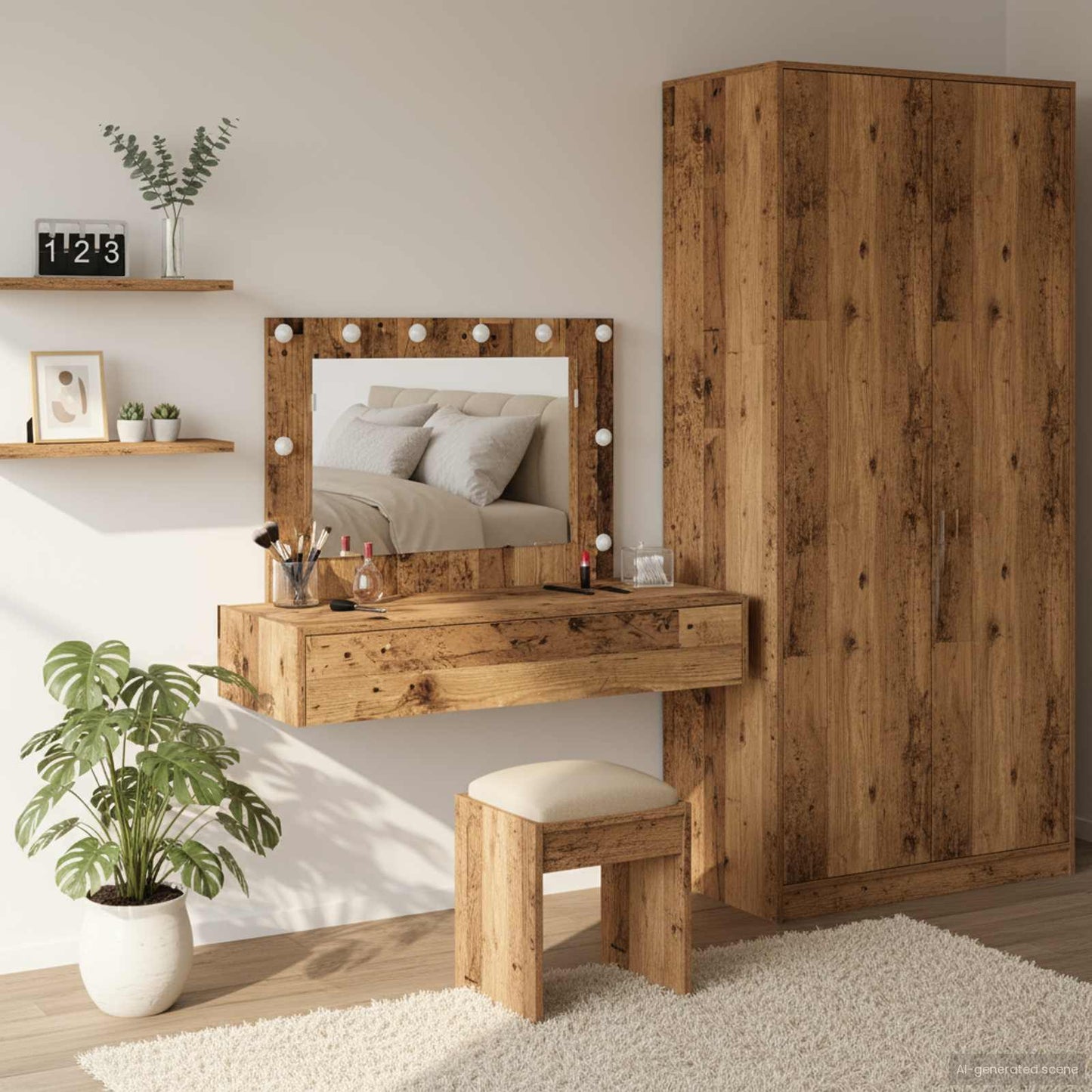Tavolo da Trucco Marrone 100 x 40 x 70 cm Legno multistrato