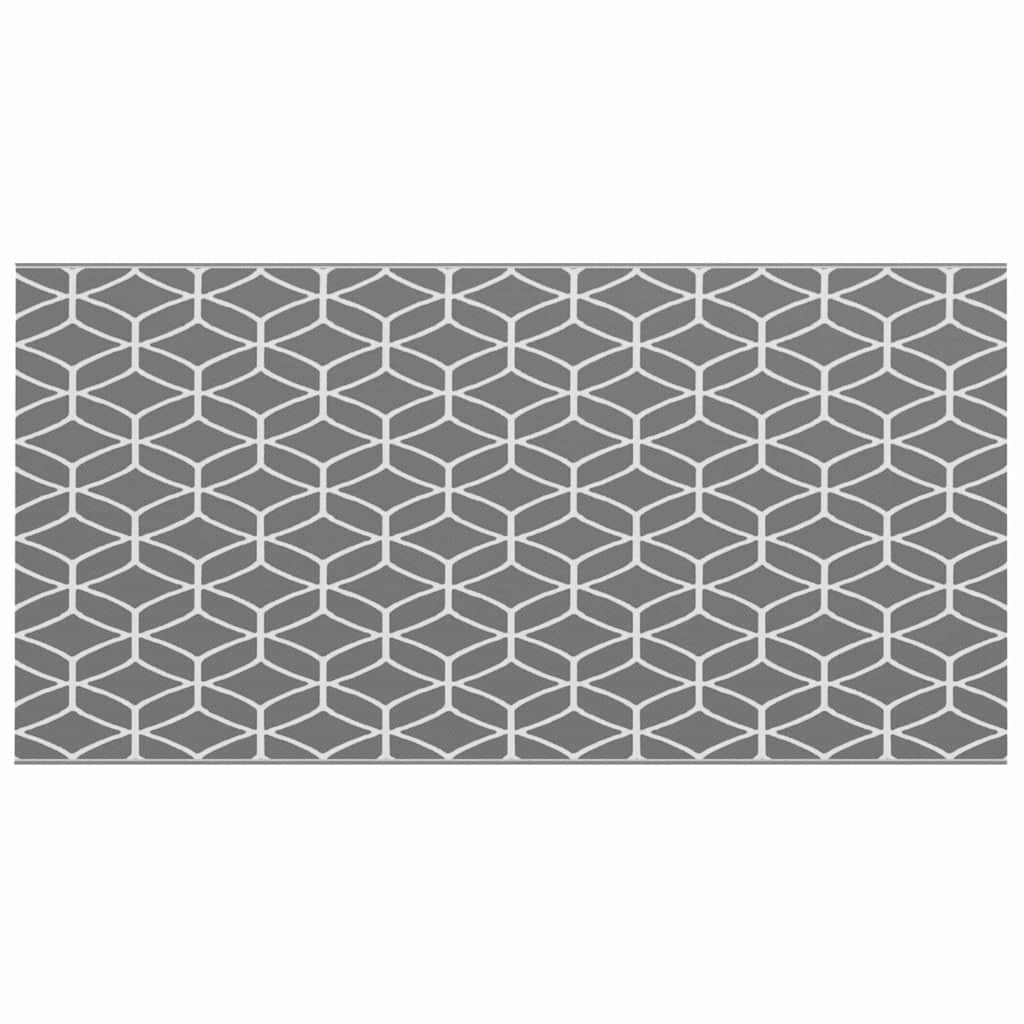 Tappeto da esterno ARAKIL Grigio e Bianco 500 x 250 cm