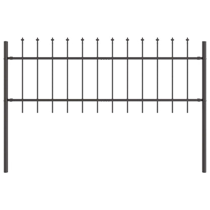 Recinzione per Giardino 2 pcs Grigio 3,4 x 0,6 m
