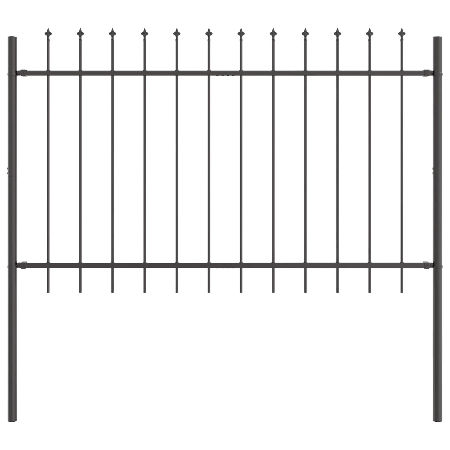 Recinzione per Giardino 2 pcs Grigio 3,4 x 0,8 m