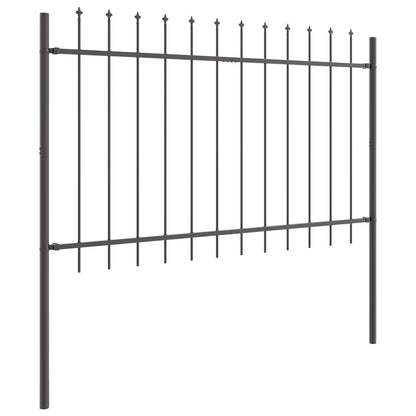 Recinzione per Giardino 2 pcs Grigio 3,4 x 0,8 m
